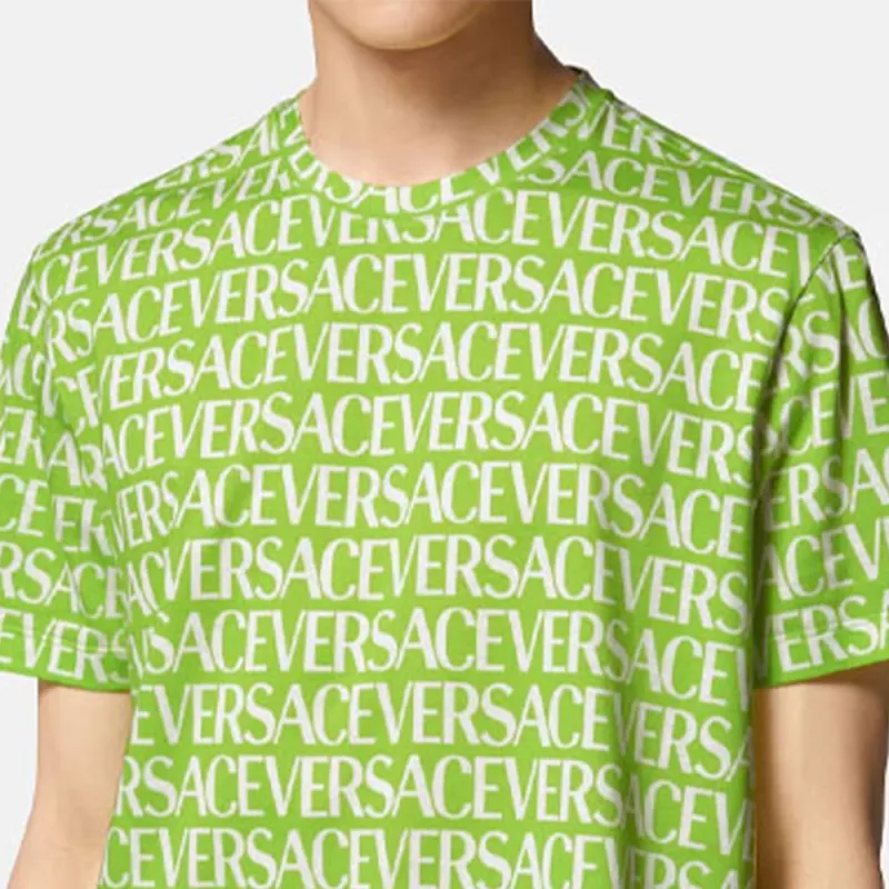 VERSACE VERSACE SS23 T Shirt Men's Yellow Green-2
