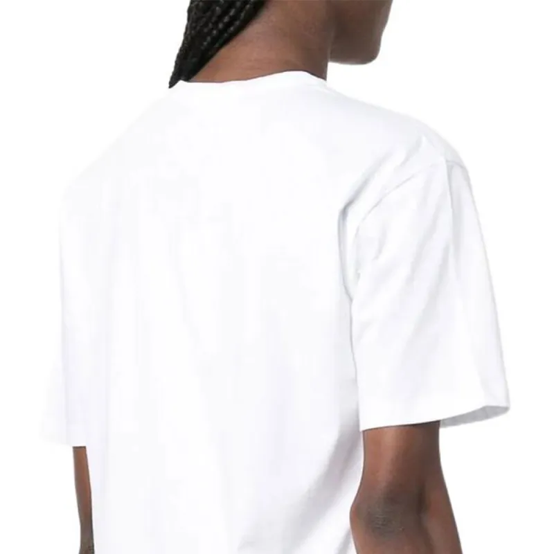 Alexander McQueen SS22 Drop Shoulder Sleeve T Shirt Women's White-5