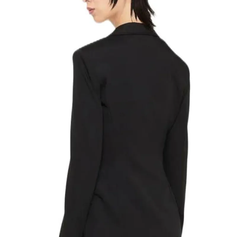 VERSACE FW22 Business Suits Coats Women's Black-1