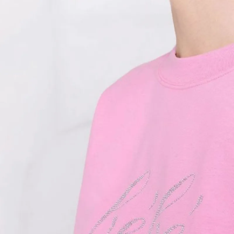 Balenciaga Logo T Shirt 'Pink'-5