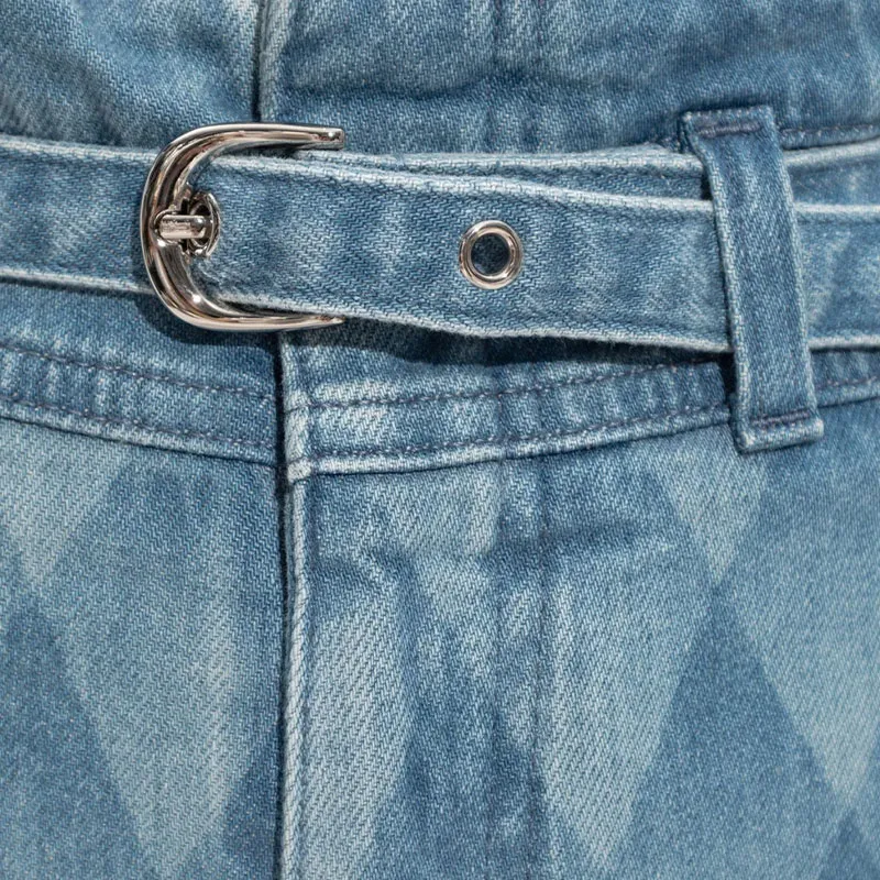 BALMAIN Geometric Patterned Slim Fit Jeans-4