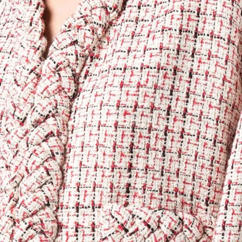 Valentino Jackets Coats Women's Pink White-1