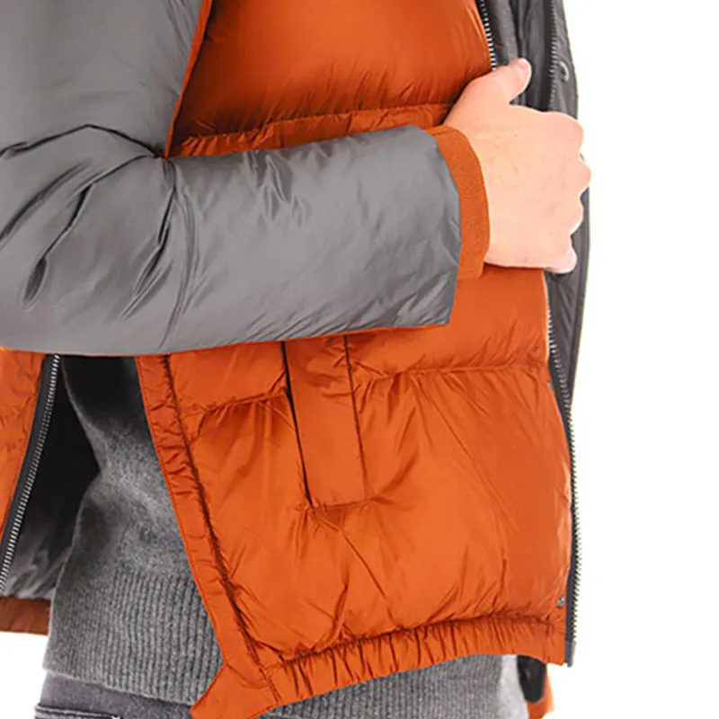 EMPORIO ARMANI Winter Down Jacket Unisex Orange-4