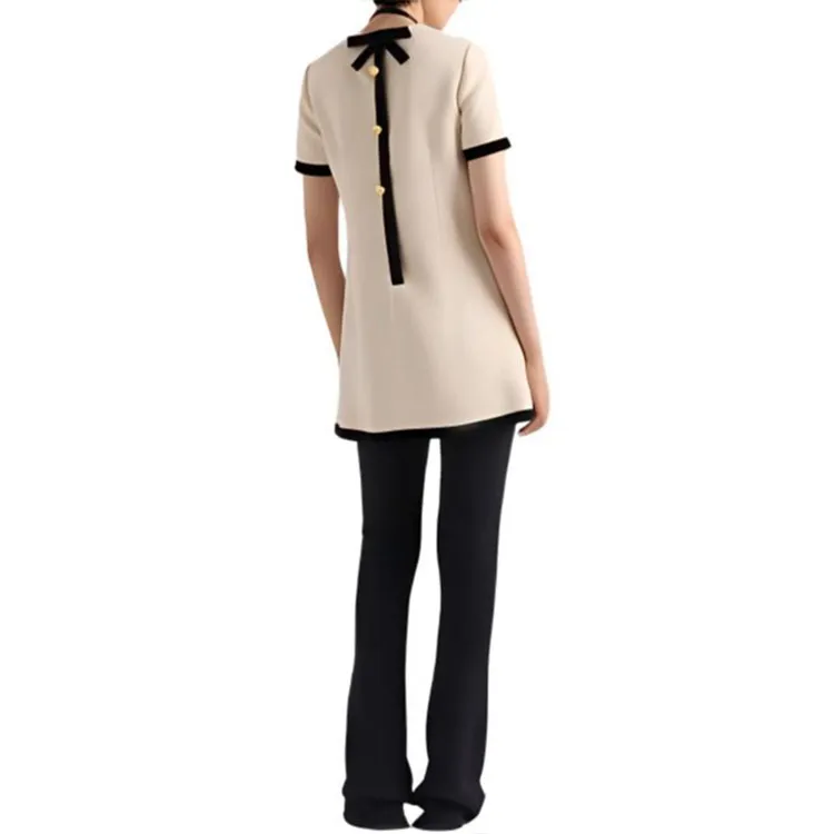 PRADA Short Sleeved Crewneck Mini Dress-2