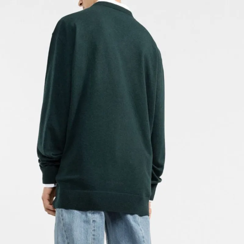 Balenciaga Cashmere V Neck Oversized Top-3