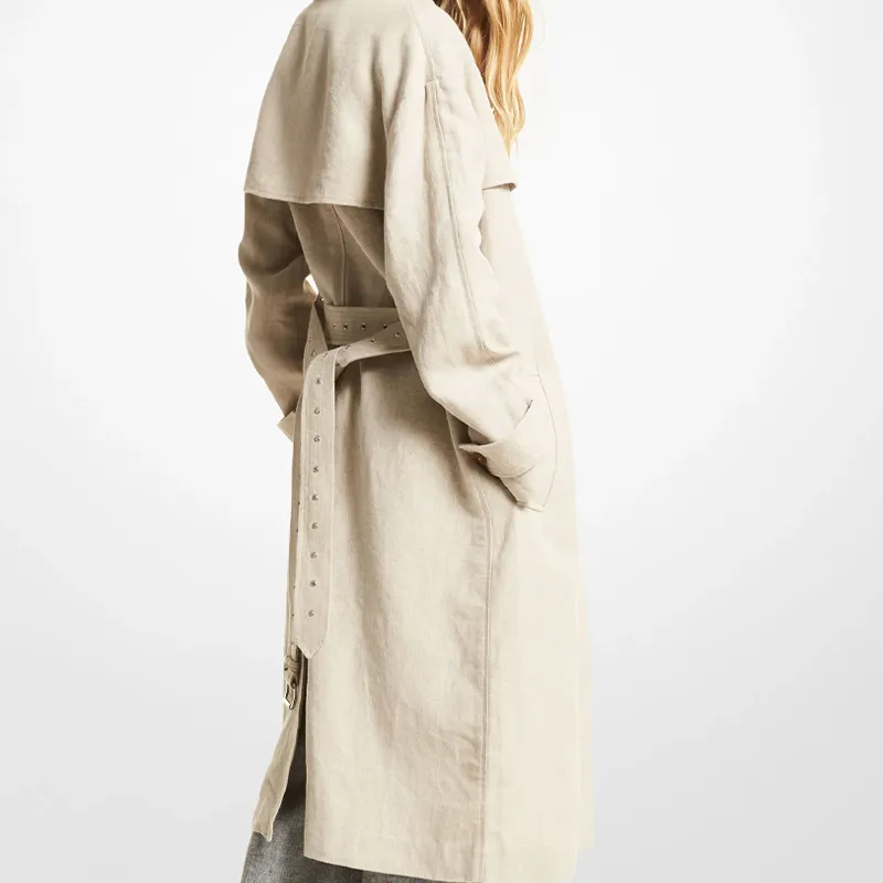 MICHAEL KORS FW22 Trench Coat Women's White-2