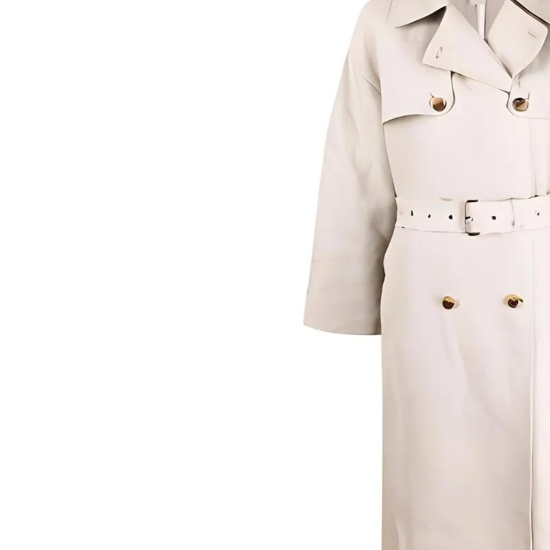 MICHAEL KORS FW22 Trench Coat Women's White-5