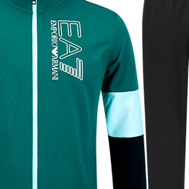 EMPORIO ARMANI EA7 SS22 Casual Sportswear Men's Green-4