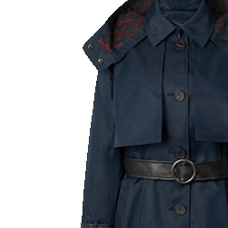 COACH SS21 Trench Coat Women's Marine Blue-3