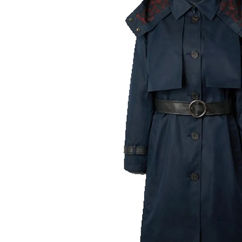 COACH SS21 Trench Coat Women's Marine Blue-4