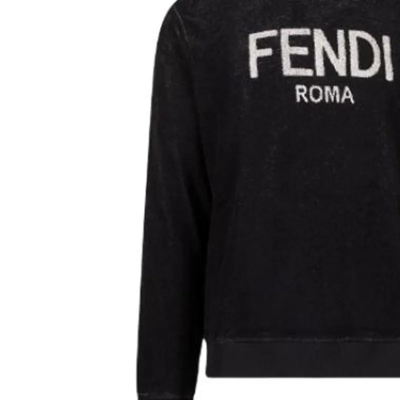 FENDI SS22 Sweatshirt Men's Black-5