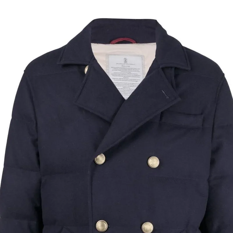 Brunello Cucinelli Jackets & Coats Men's Midnight Blue-4