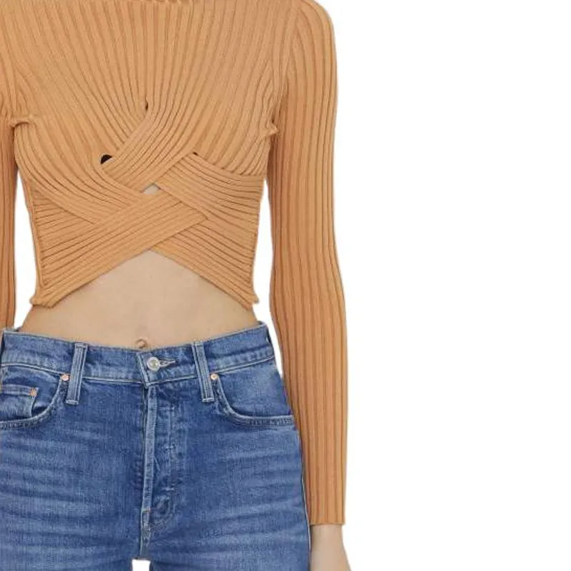 Stella McCartney Cross-Over Ribbed Top-5