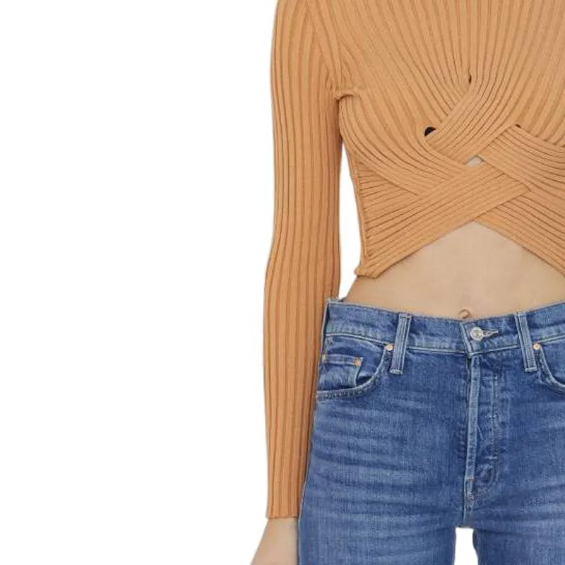 Stella McCartney Cross-Over Ribbed Top-4