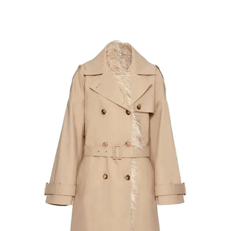 Valentino Trench Coat Women's Light Brown-1