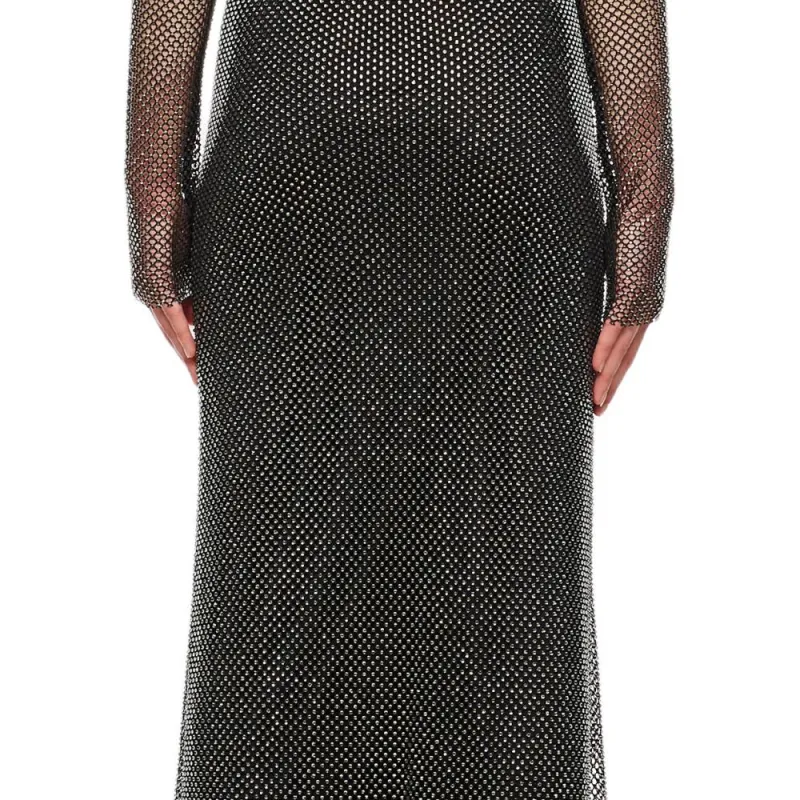 SportMax Embellished Long Sleeved Maxi Dress-5