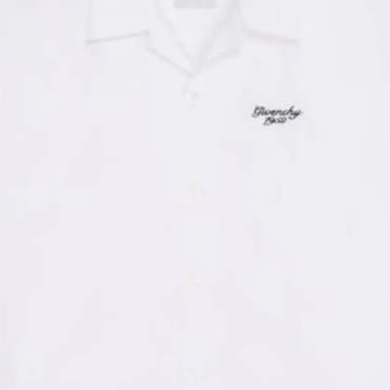 Givenchy Logo Embroidered Short Sleeve Shirt-4