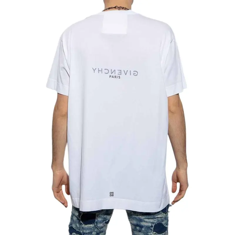 Givenchy T Shirts Men White-2