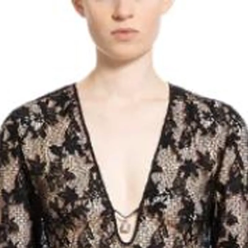 GIVENCHY Long Sleeved Dress Women's Black-3