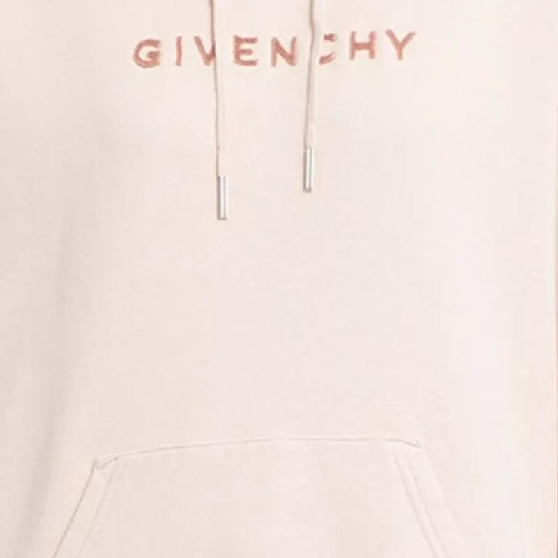 Givenchy Logo Embroidered Drawstring Hoodie-4