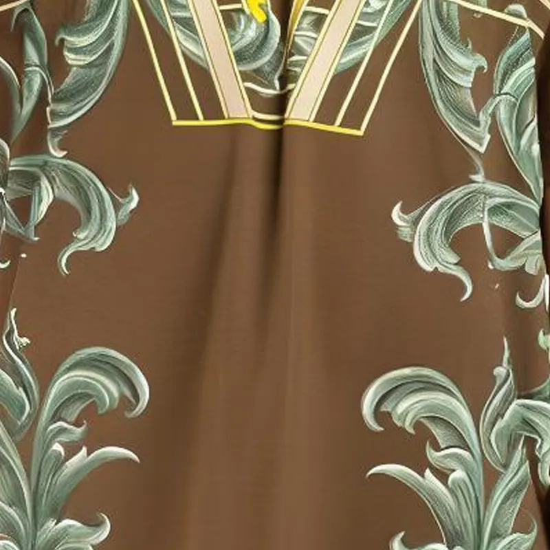 VERSACE T Shirts Men Brown-4