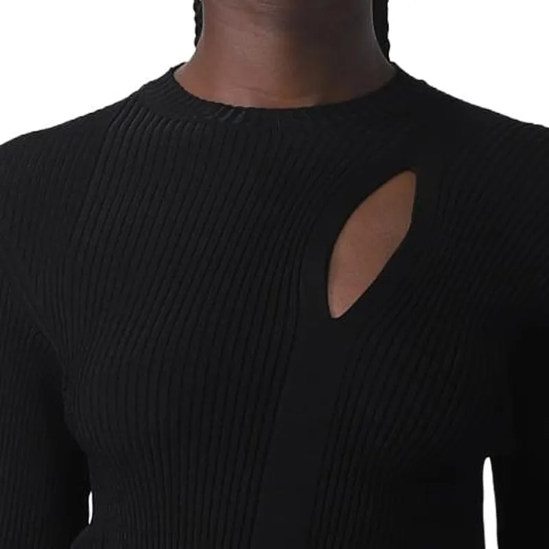 VERSACE Asymmetric Knitted Jumper-3