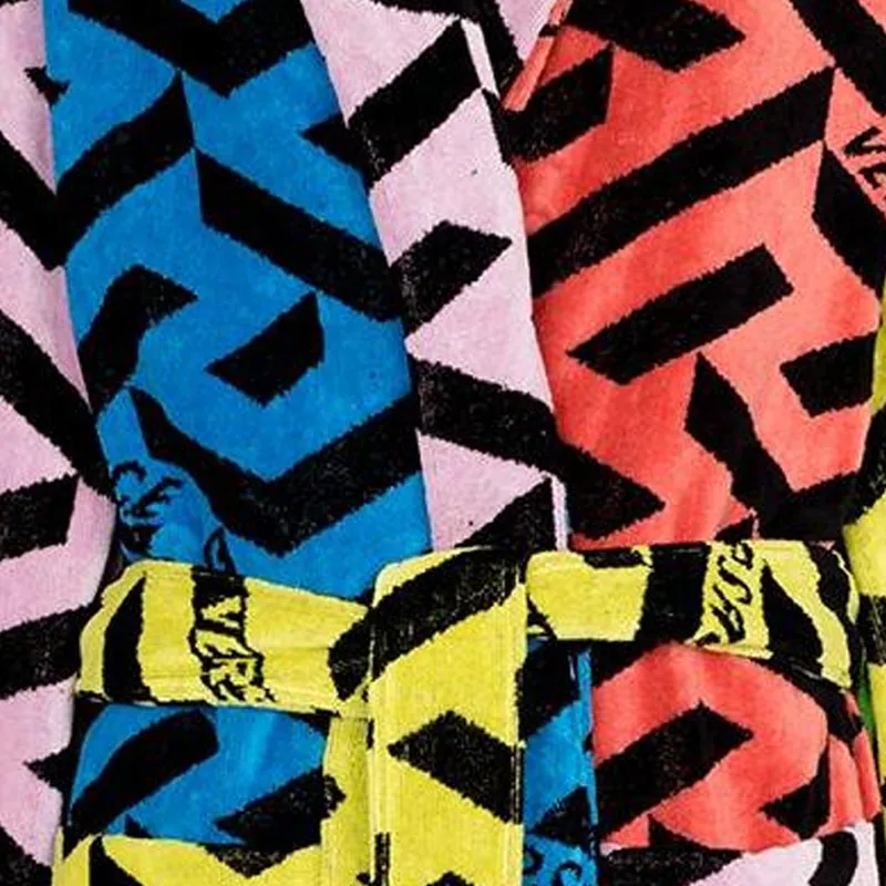 FANSIZHE VERSACE Bathrobes Unisex Multicolor-3