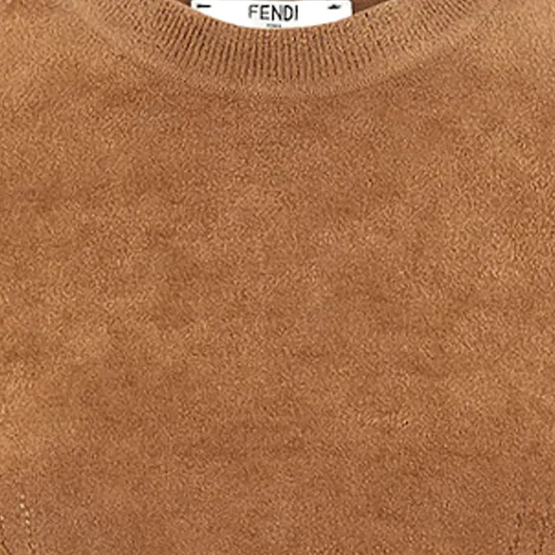Skims X FENDI X Skims Collaboration Crop Tops Women's Brown-3
