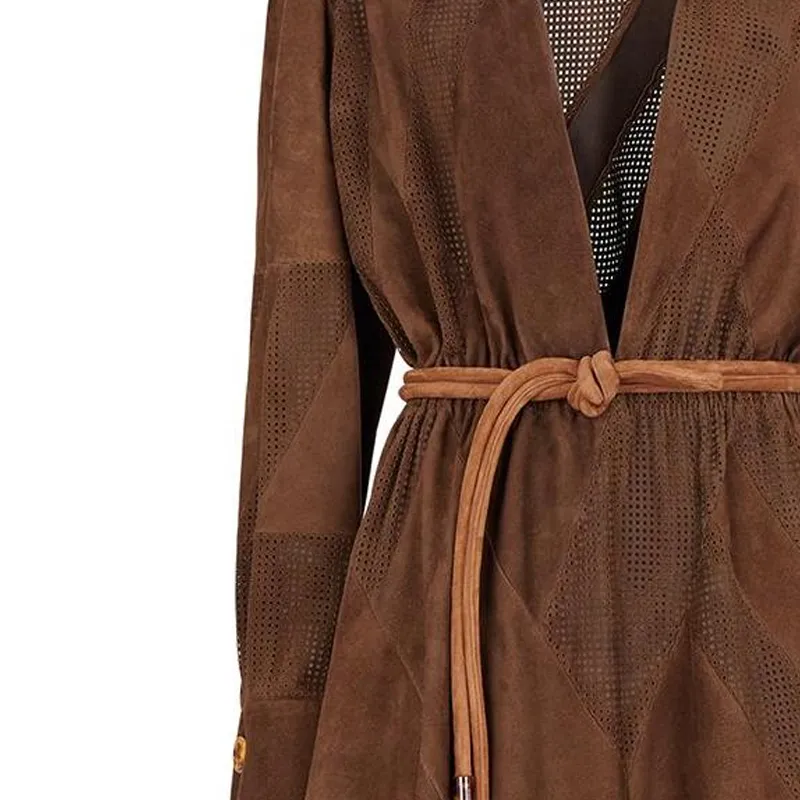 FENDI Long-Sleeved Dresses Women's Umber-4