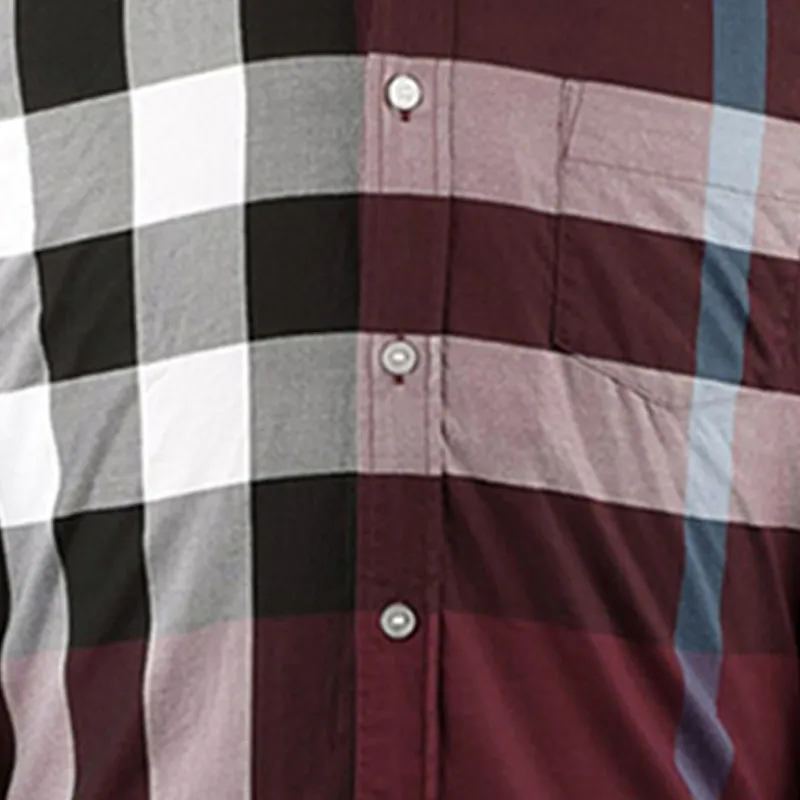 Burberry Shirts Men Red-4