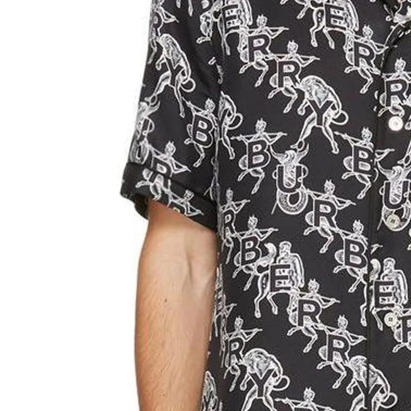 Burberry Shirts Men Black-2