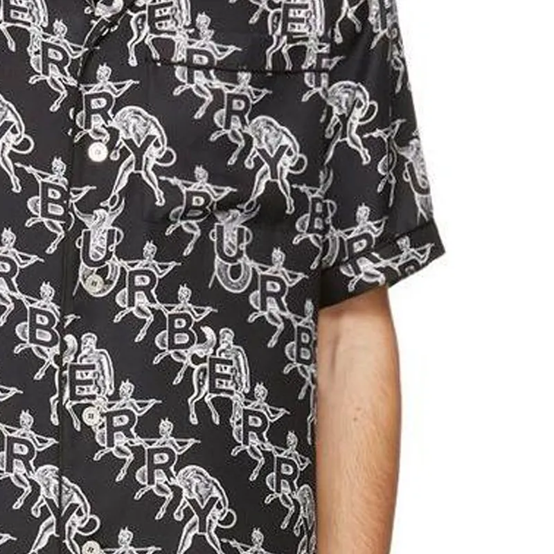 Burberry Shirts Men Black-3