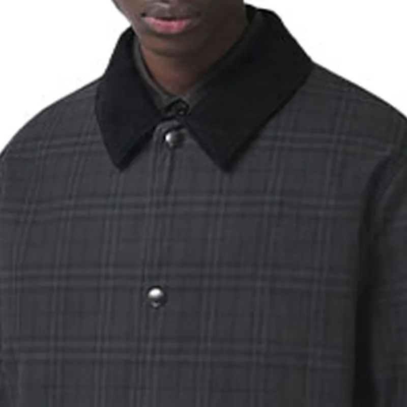 Burberry Puffer Jackets Men Gray-3
