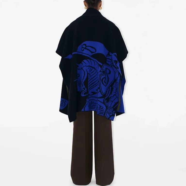 Burberry Cloaks Women's Blue-2