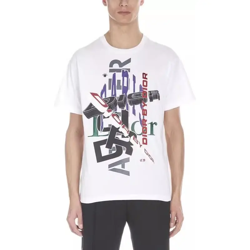 DIOR T Shirts Men White-1