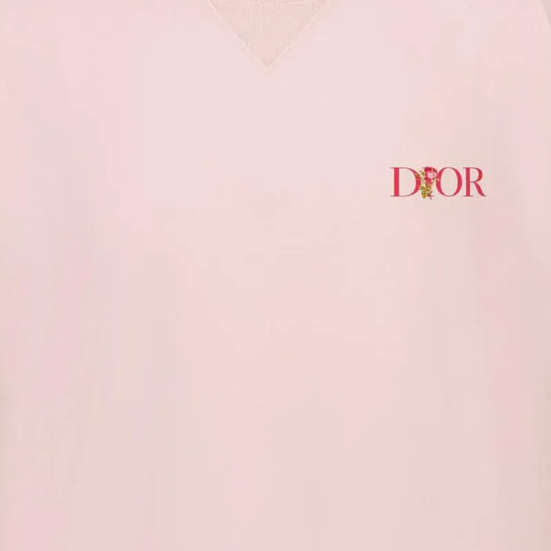 DIOR DIOR New Season Collection DIOR FW22 Qixi Festival Collection T Shirt Men's Pink-4
