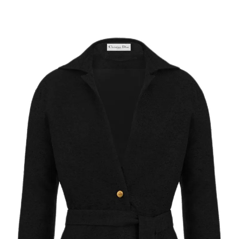 DIOR Long Sleeved Dresses Women's Black-2