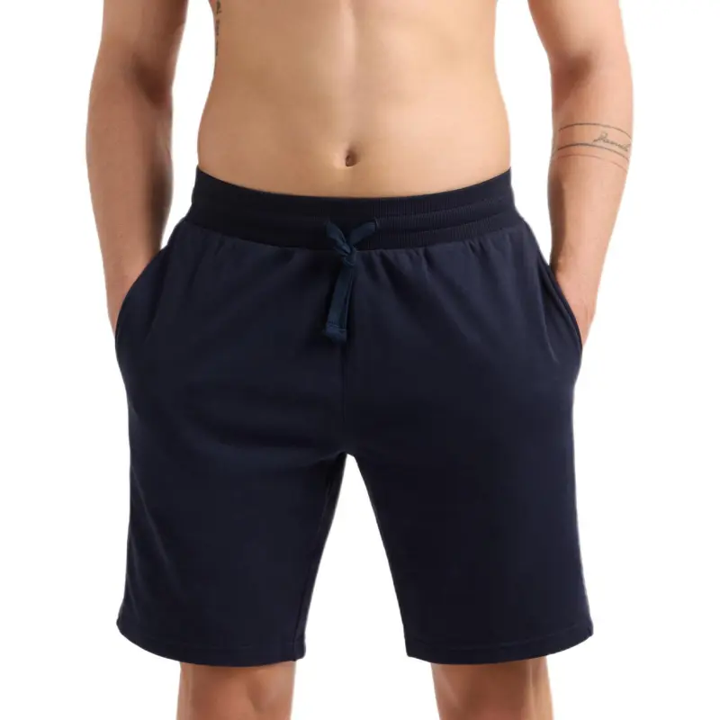 EMPORIO ARMANI Basic Terry Jersey Loungewear Bermuda Shorts-1