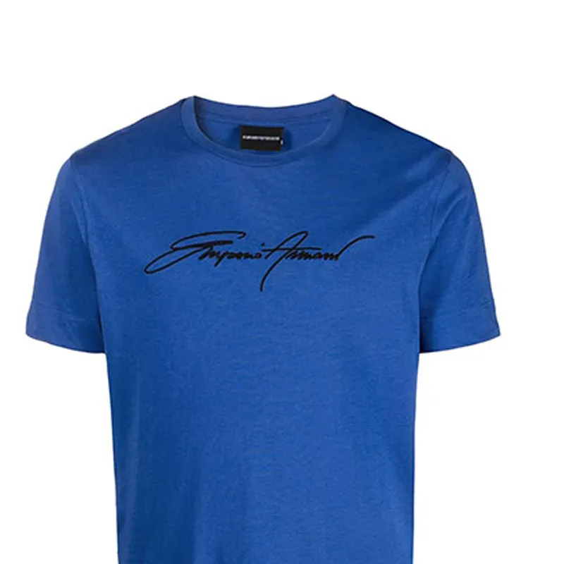 EMPORIO ARMANI T Shirts Men Blue-4