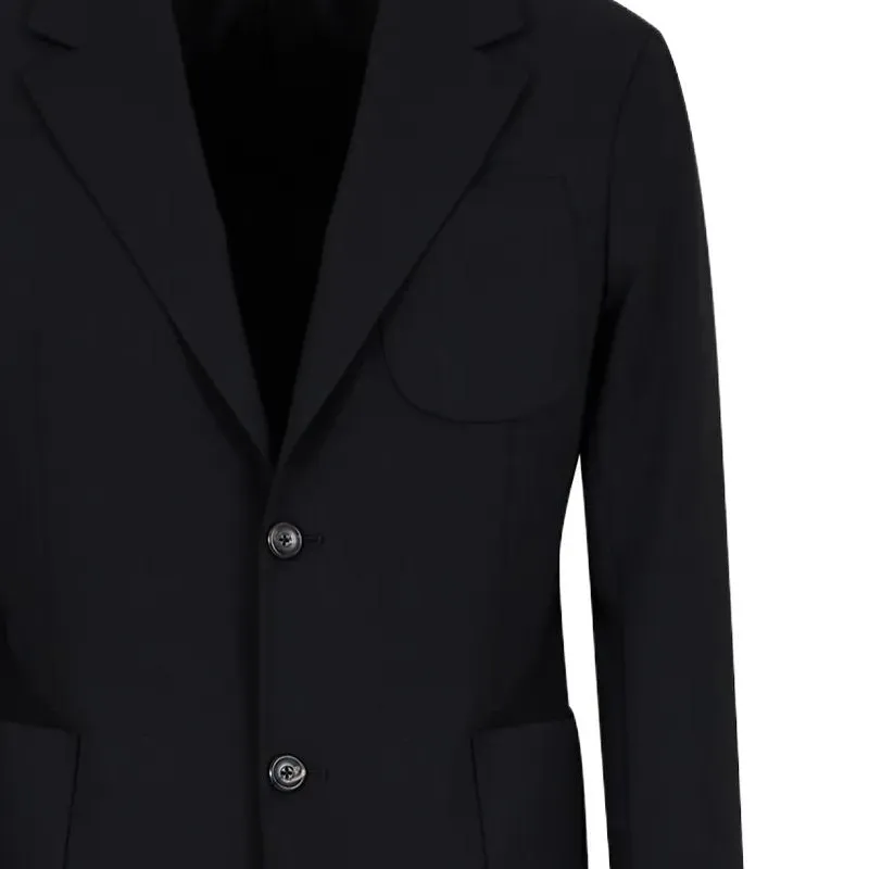 EMPORIO ARMANI Single breasted Suit In Virgin wool Two way Stretch Canvas-4