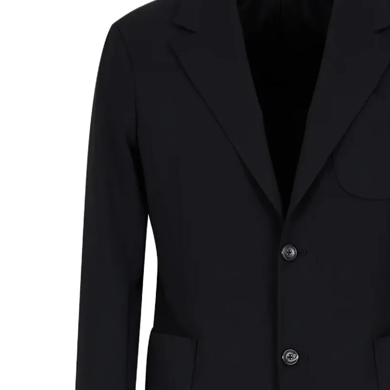 EMPORIO ARMANI Single breasted Suit In Virgin wool Two way Stretch Canvas-3