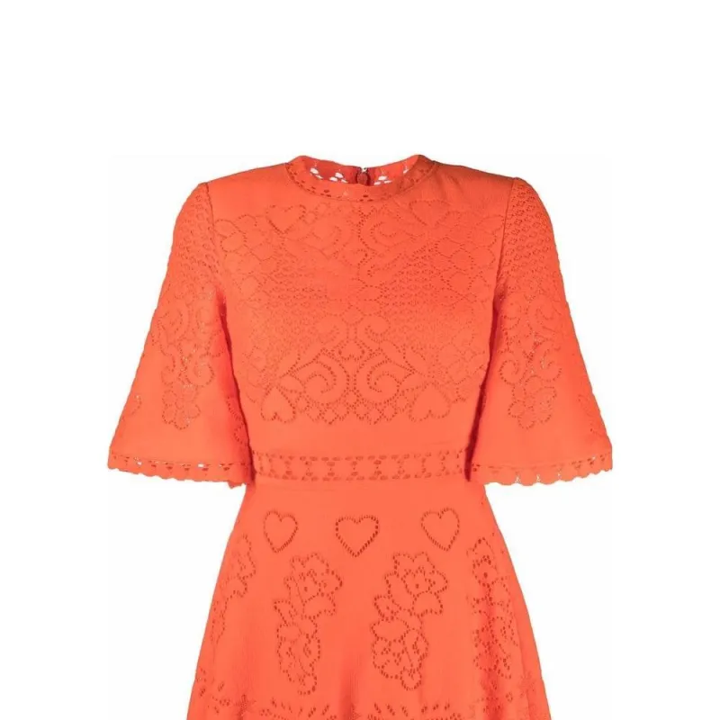 Valentino SS22 Short-Sleeved Dresses Women's Orange-4