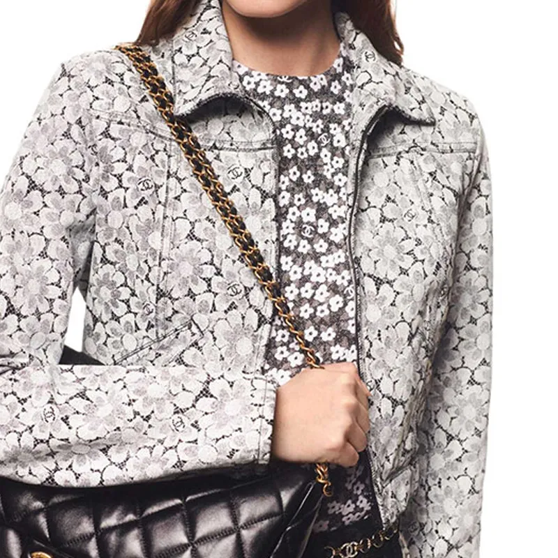 CHANEL FW24 Jackets Coats Women's Silver-2