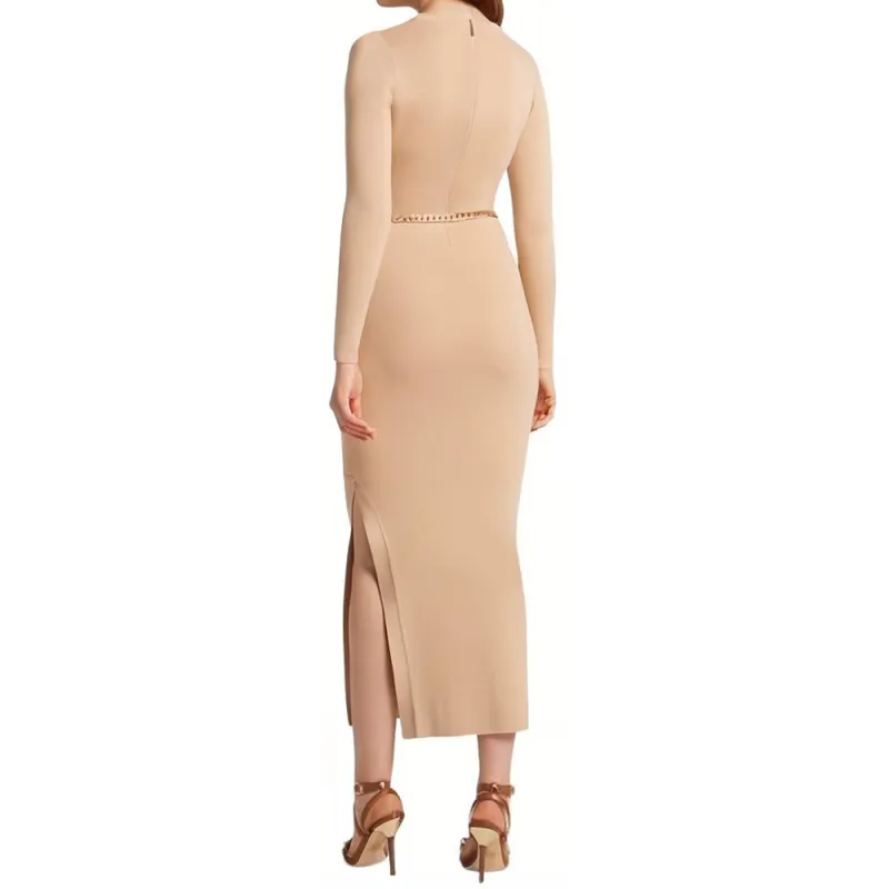 MICHAEL KORS Long Sleeved Dresses Women's Beige-4