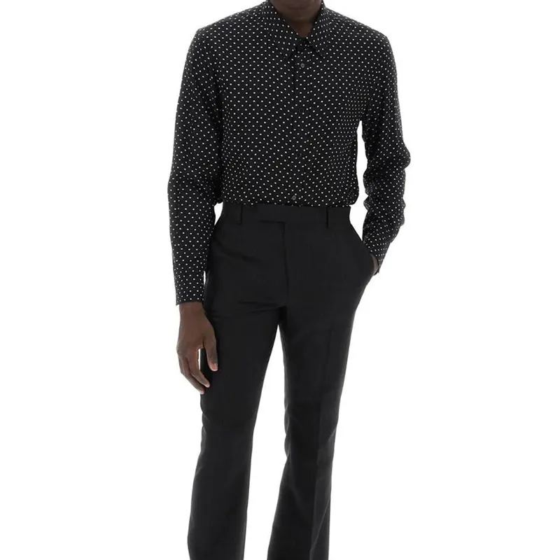 CELINE Loose Shirt In Printed Viscose-2
