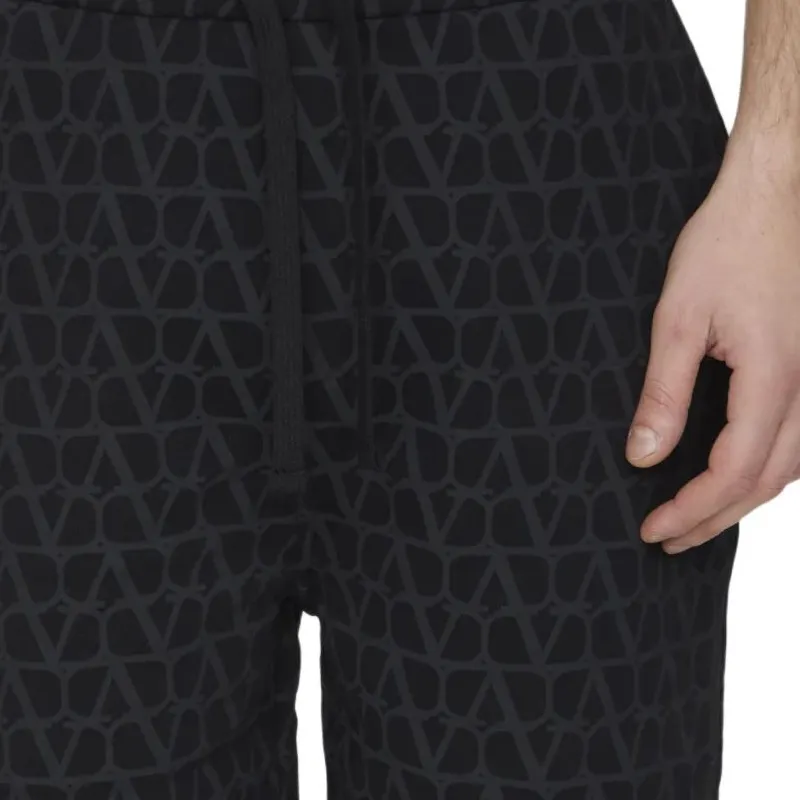 Valentino Casual Shorts Men's Black-4