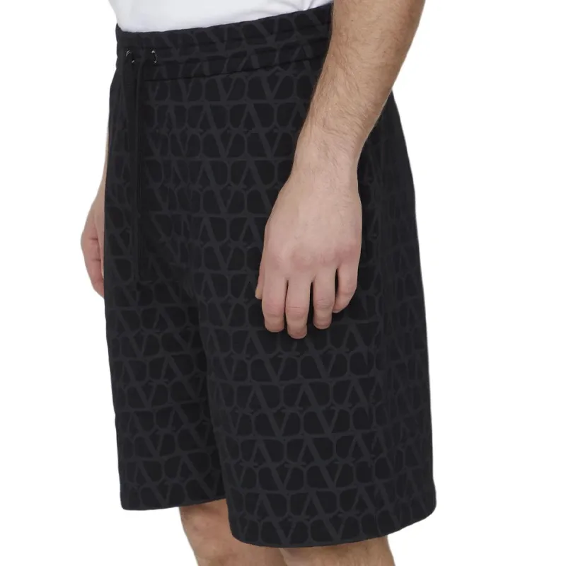 Valentino Casual Shorts Men's Black-3