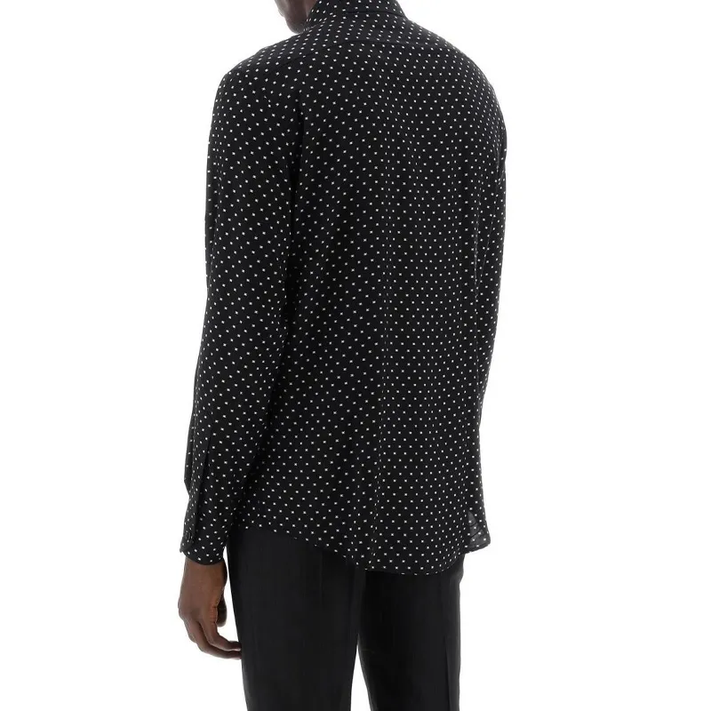 CELINE Loose Shirt In Printed Viscose-3