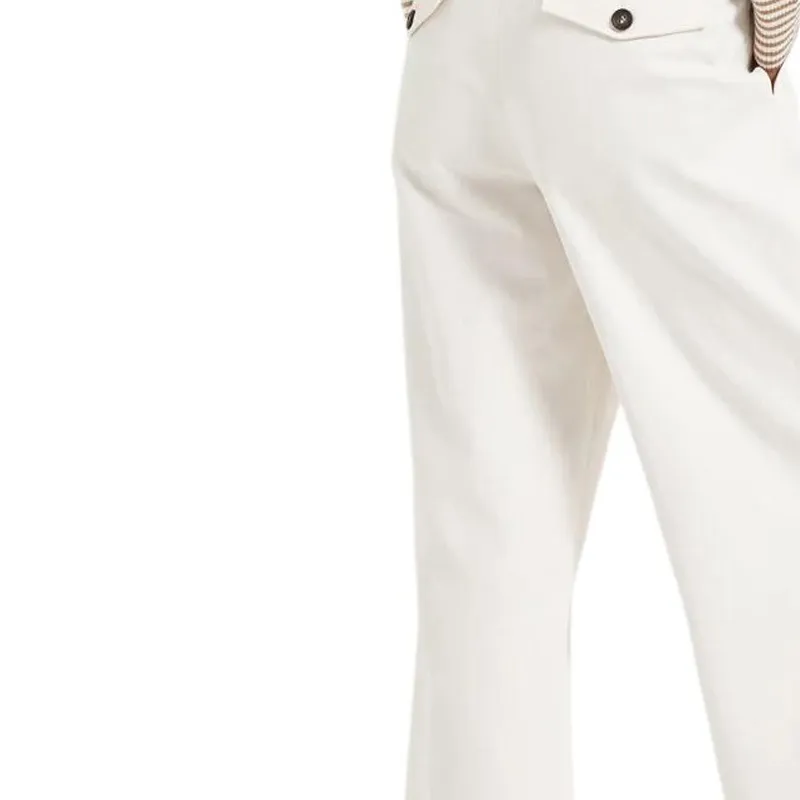 Brunello Cucinelli Embellished Cropped Chino Trousers-3