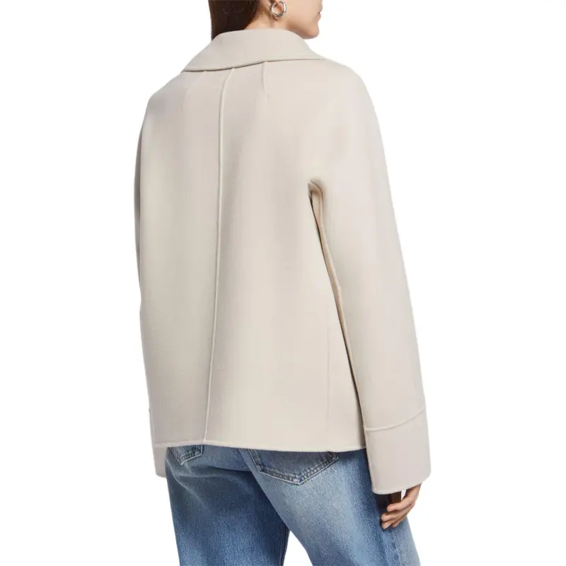 'S MAX MARA Double Breasted Long Sleeved Coat-3